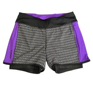 Jofit running shorts black purple size XS
